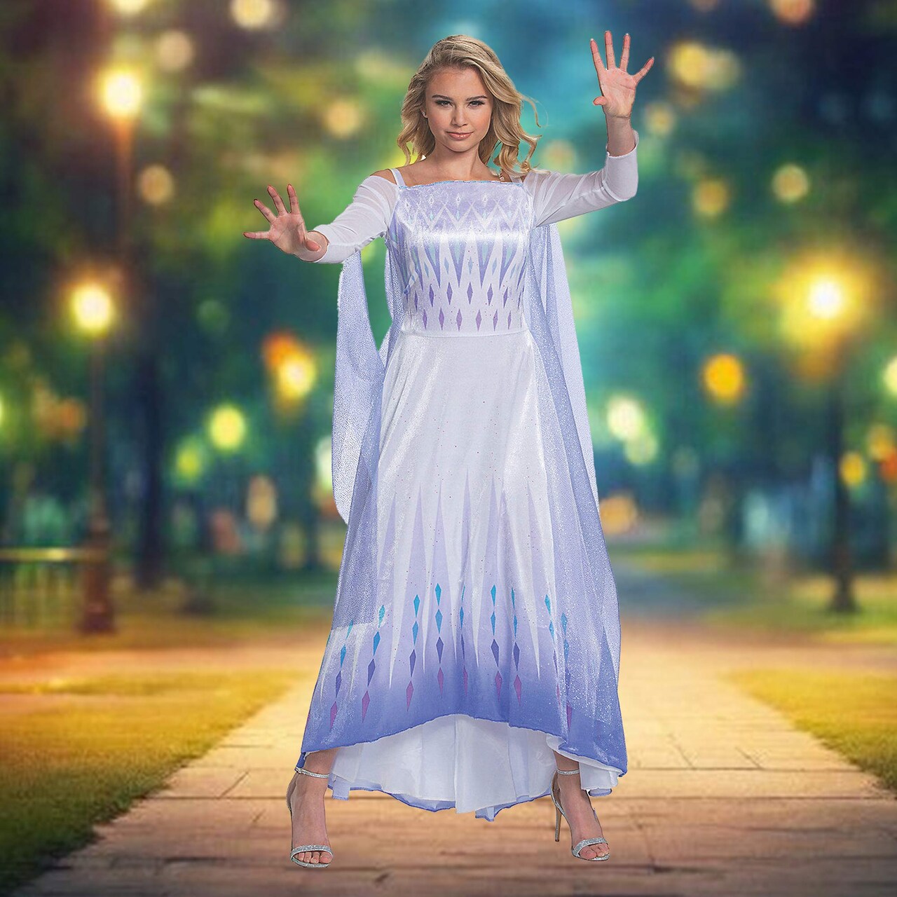 Deluxe Elsa SEA Costume Dress Inspired by Frozen Adventure Look
